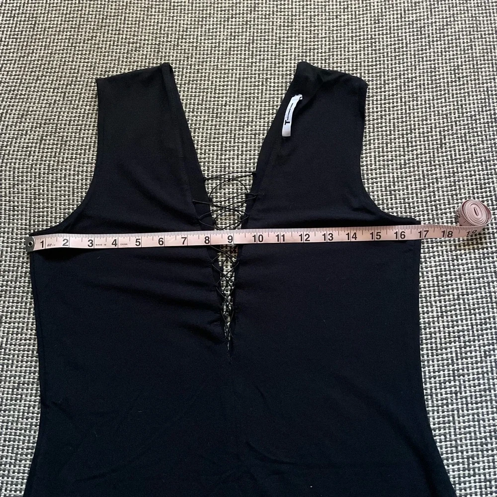 T by Alexander Wang Black Backless Dress